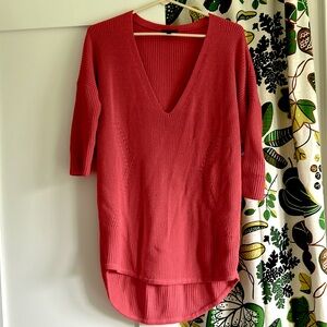 Express Pink Tunic Sweater